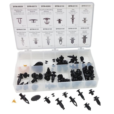 Atd Tools ATD 80-Piece Honda Retainer Assortment 39354